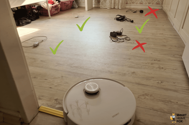 ecovacs deebot t10 detection obstacle cables